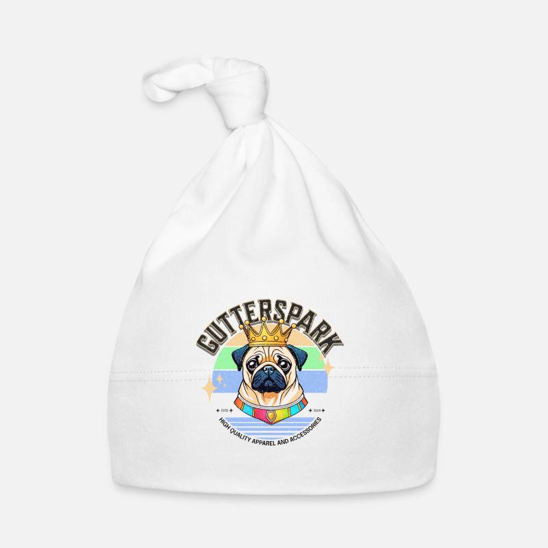 Gutterspark Design Mops Baby Bio-Mütze