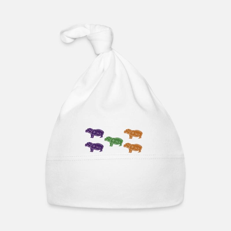 Hippos Organic Baby Cap