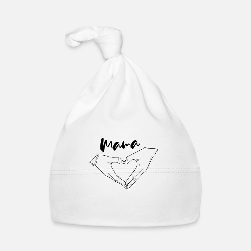 Mama Love Hands - Muttertag Design Baby Bio-Mütze