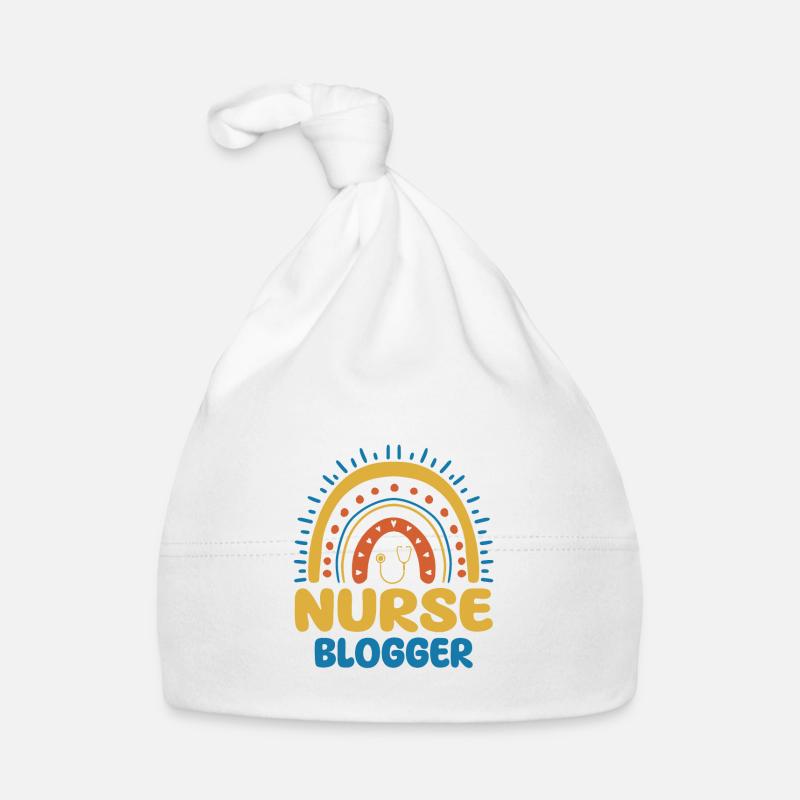 Krankenschwester Blogger Boho Regenbogen Baby Bio-Mütze