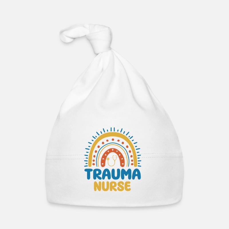 Trauma Krankenschwester Boho Regenbogen Design Baby Bio-Mütze