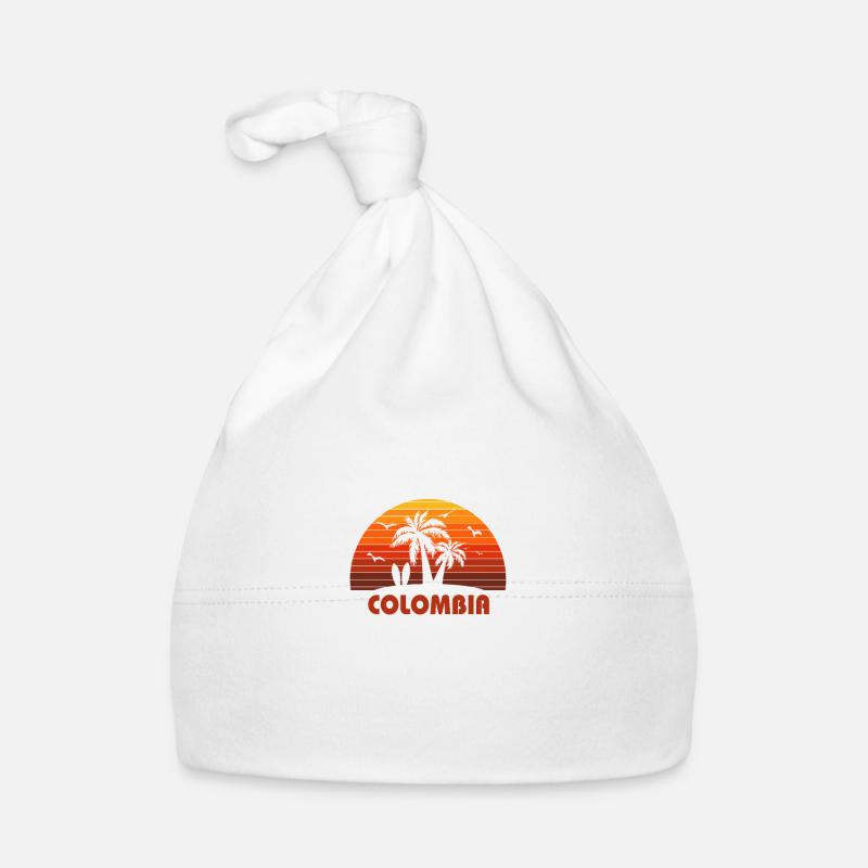 Cool Colombia Beach Sunset Souvenir Organic Baby Cap