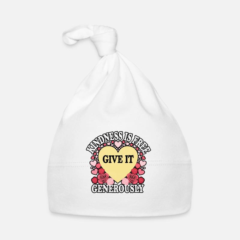 Compassion Humanity Motivational Empathy Kindness Organic Baby Cap