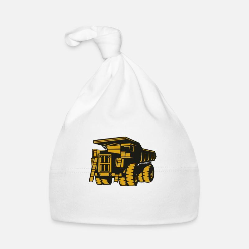 Belaz Dump Truck Construction Machinery Driver Silhouette Organic Baby Cap