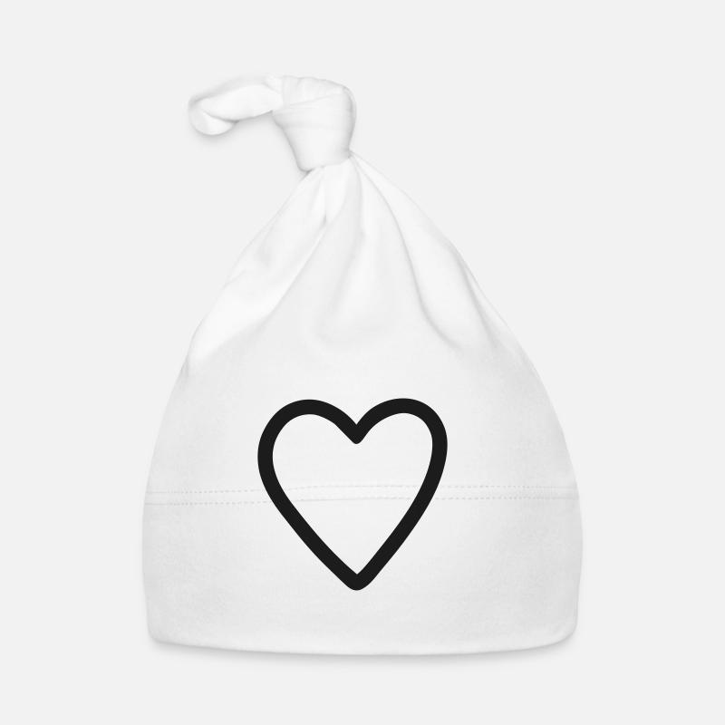 Herz Icon Zeichen Baby Bio-Mütze