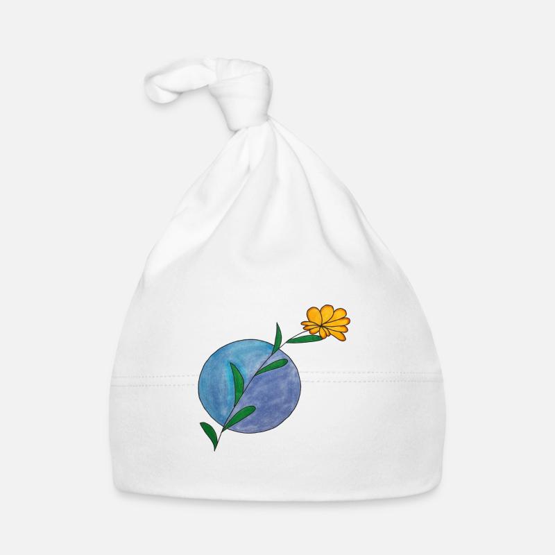 Fleur ronde Bonnet bio Bébé