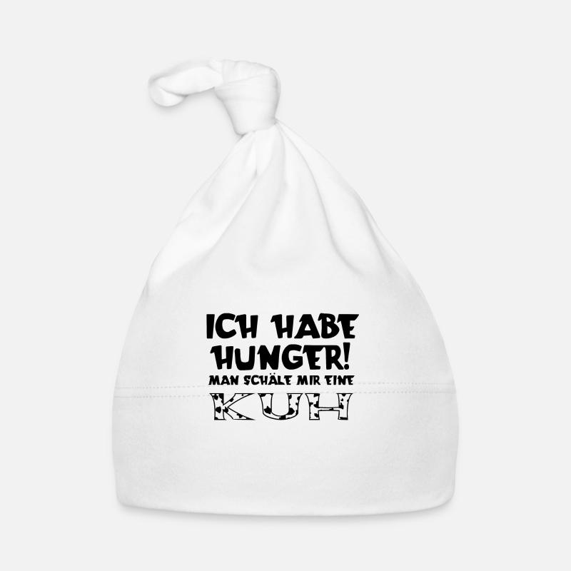 Ich habe Hunger! Man schäle mir eine Kuh Baby Bio-Mütze