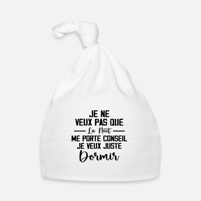 Je Veux Juste Dormir 💤 Bonnet bio Bébé