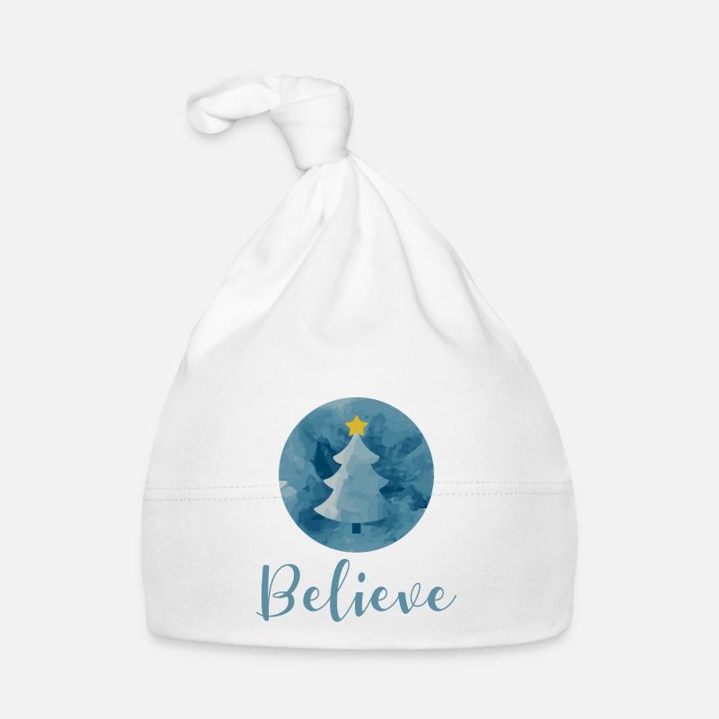 Glauben Sie an Weihnachten Baby Bio-Mütze