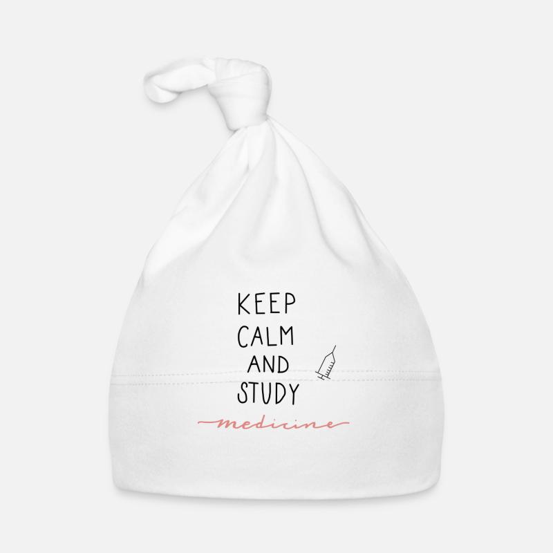 Keep Calm and Study Medicine Baby Bio-Mütze