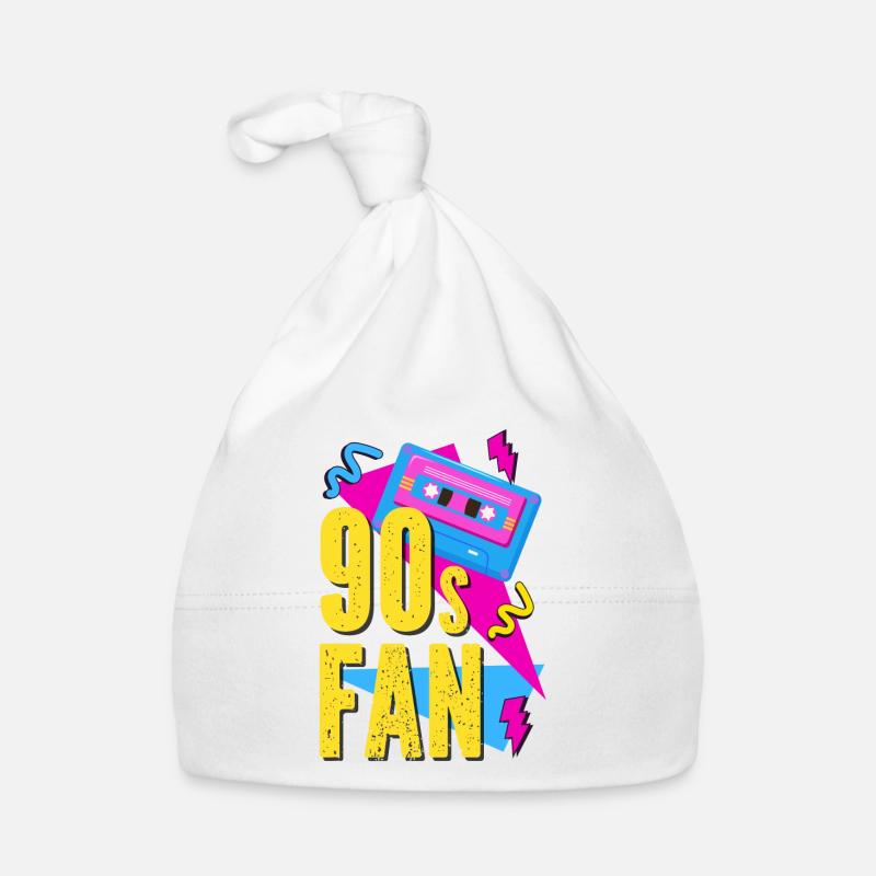 90s retro cassette Organic Baby Cap