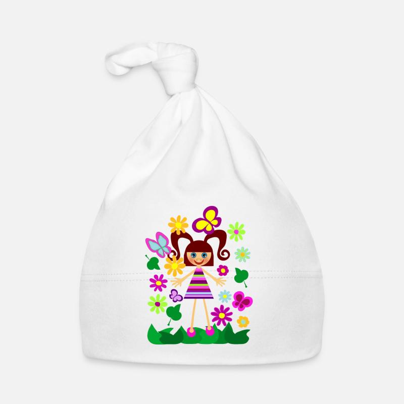 BLUMENMÄDCHEN Baby Bio-Mütze