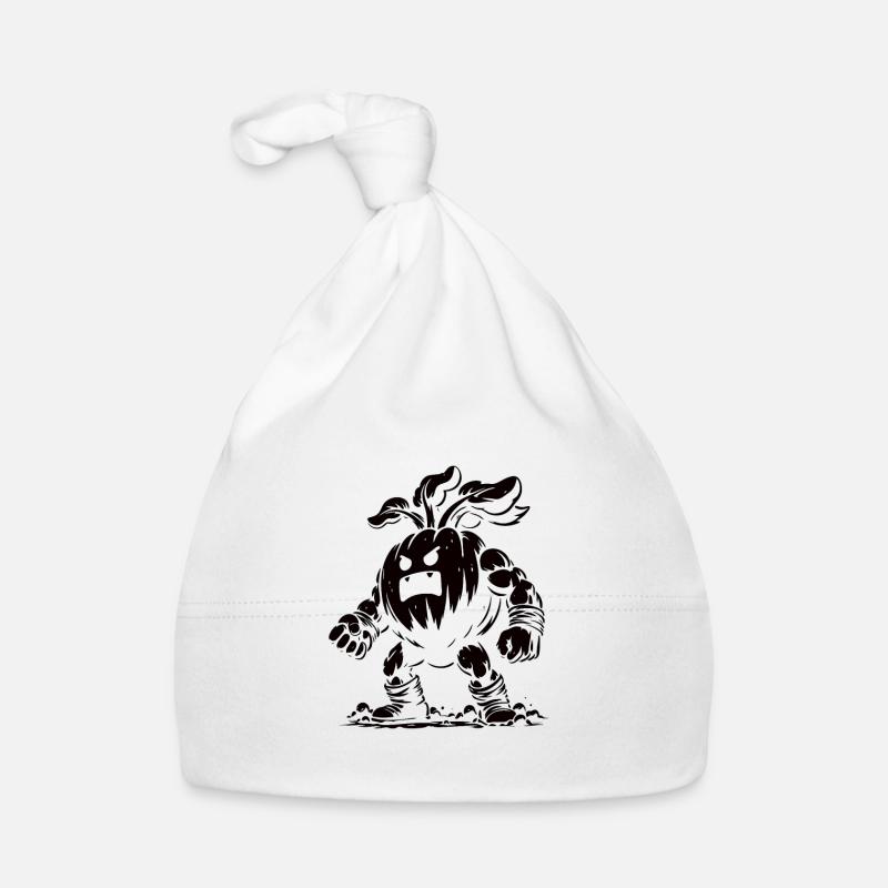 Monster Pumpkin Kaiju Design Organic Baby Cap