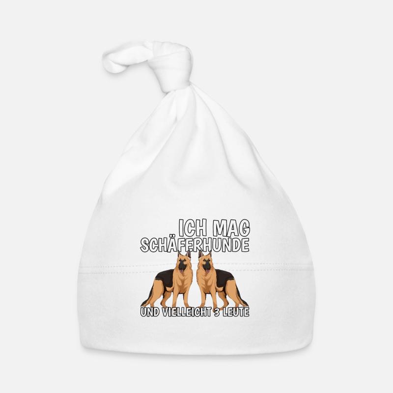 Deutscher Schäferhund Ich mag Schäferhunde Baby Bio-Mütze