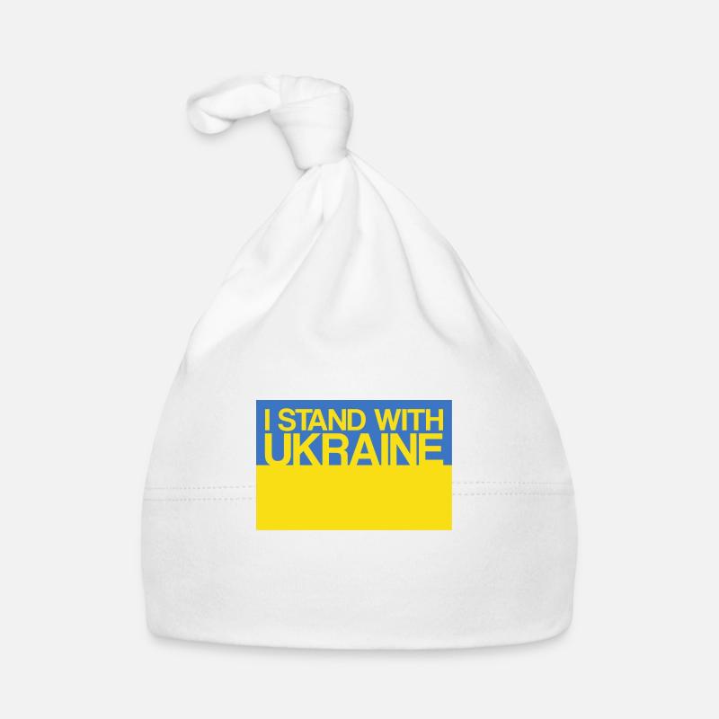 I Stand With Ukraine With Ukraine Support Ukrain Organic Baby Cap