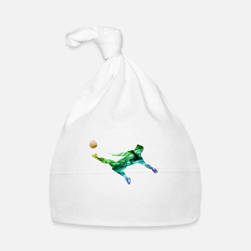 Bunter Fußballer Baby Bio-Mütze