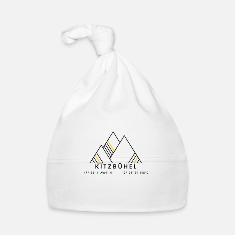 Minimalistisches Kitzbühel-Logo Baby Bio-Mütze