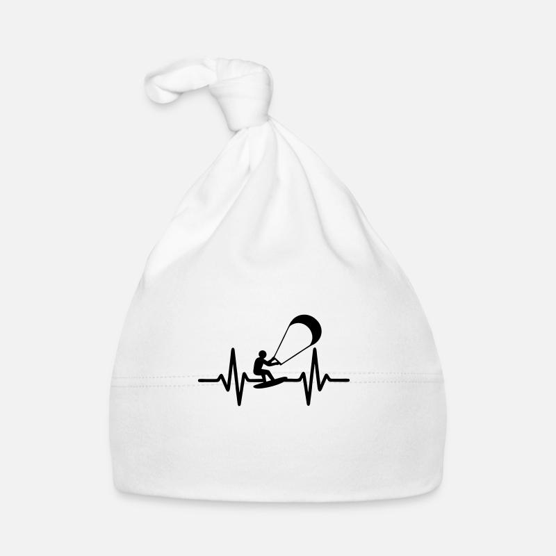 Battement de cœur du kitesurf Bonnet bio Bébé
