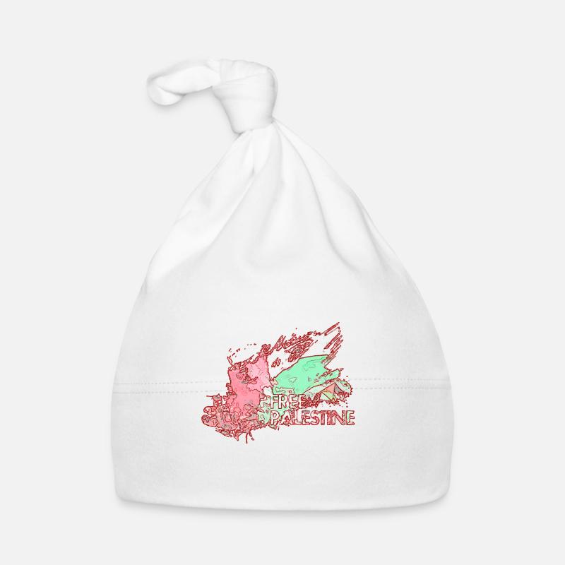 Drapeau palestinien libre G5 Bonnet bio Bébé