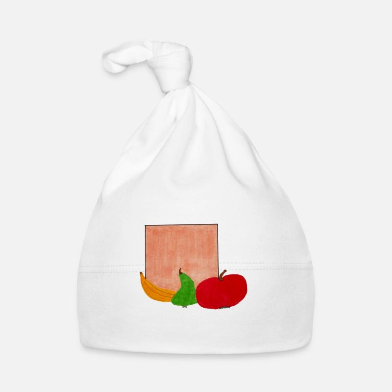 SquaredFruits - Baby Bio-Mütze - Weiß