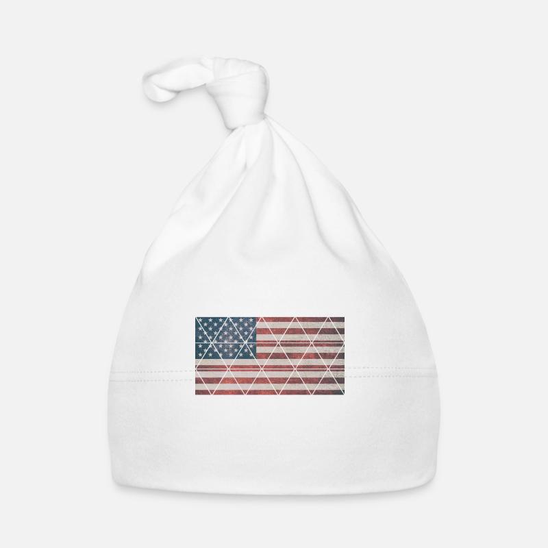 Drapeau USA Bonnet bio Bébé
