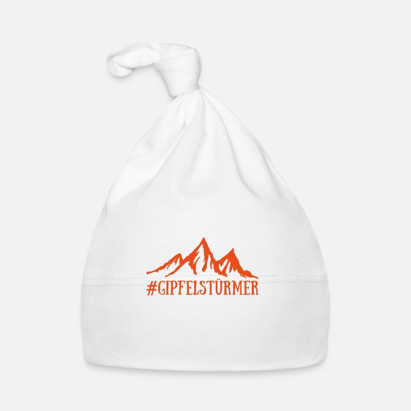 Berge Wandern Gipfel Spruch Geschenk Baby Bio-Mütze