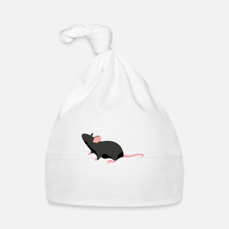 Ratte Tier Geschenk Spruch Baby Bio-Mütze