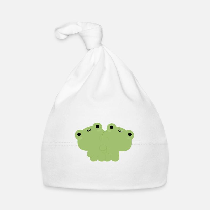 Frosch-Pärchen Baby Bio-Mütze