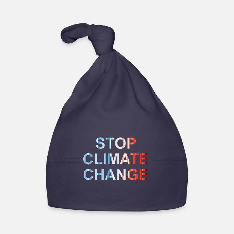 Stop climate change - No planet b Organic Baby Cap
