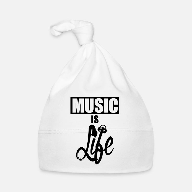 Musique - Bonnet bio Bébé - blanc