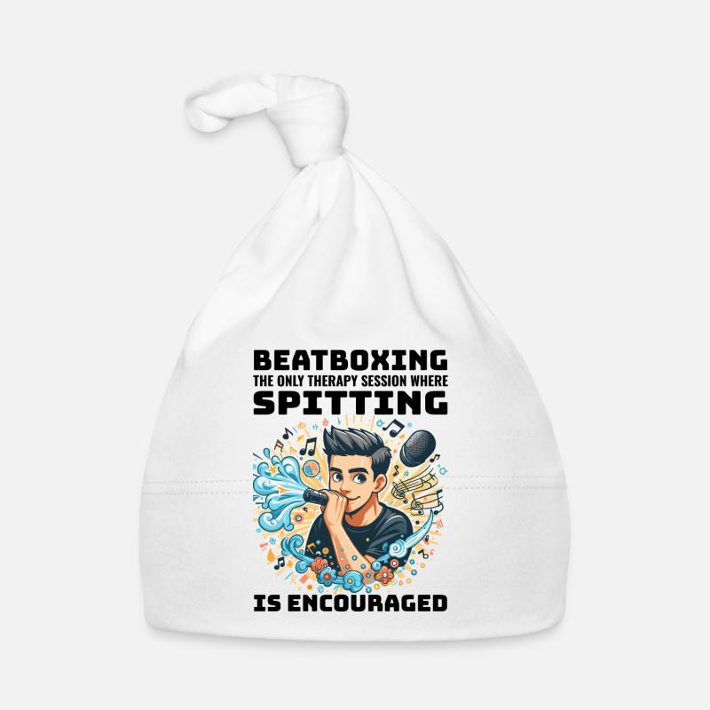 Beatboxing Funny Rhythmic Humor Vocal Percussion Organic Baby Cap