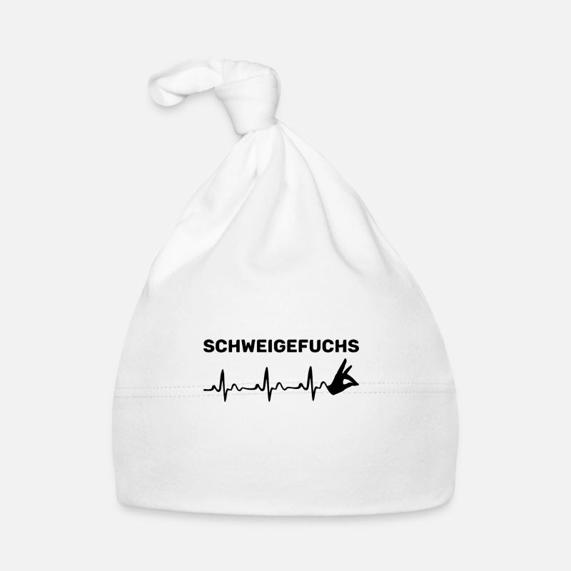 Schweige Geschenk Lehrer Lehrerin pulse Baby Bio-Mütze