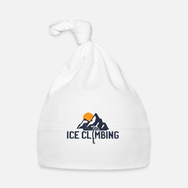 Eisklettern Eiskletterer - Baby Bio-Mütze - Weiß