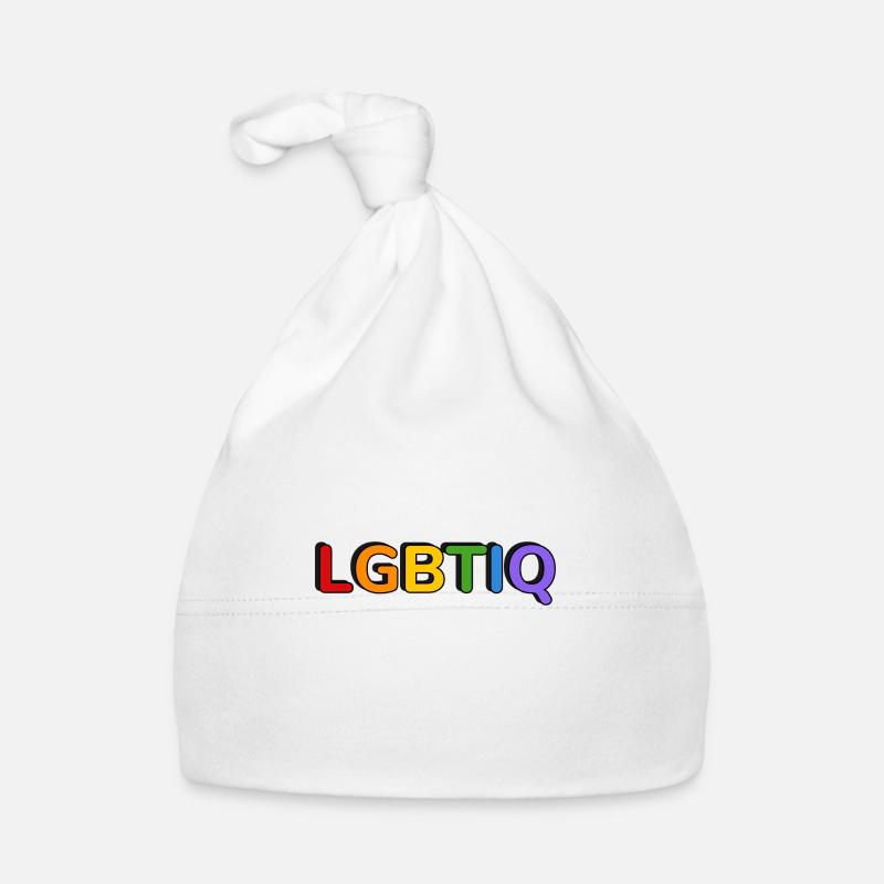 LGBTIQ rainbow colours - Pride Month Organic Baby Cap