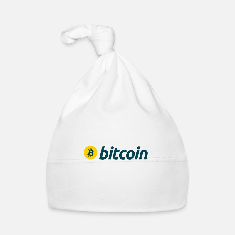 Bitcoin - Bonnet bio Bébé - blanc