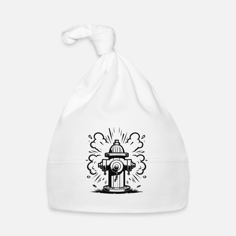 Retro Fire Hydrant – Classic Fire Hydrant Design Organic Baby Cap