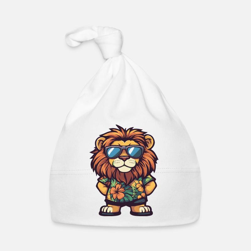 Lion BD Drôle d’été Bonnet bio Bébé