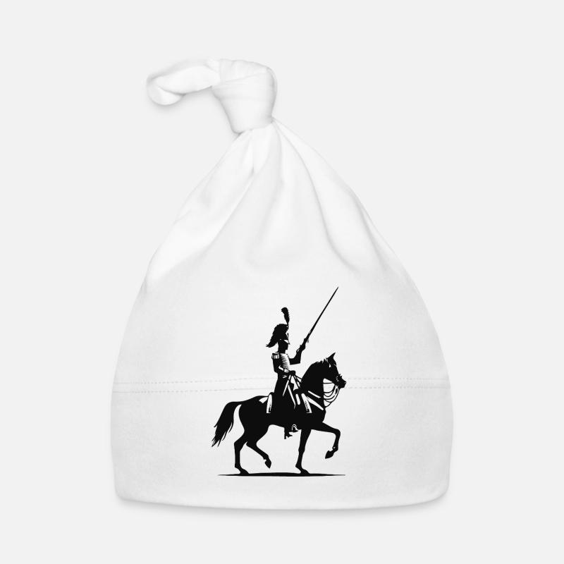 Cool Hussar Silhouette Design Organic Baby Cap
