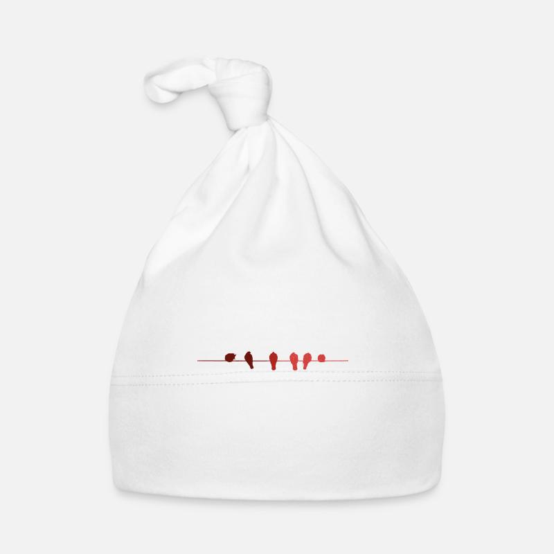 Birds on a leash Organic Baby Cap