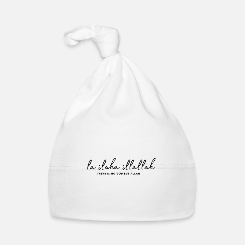 La ilaha illallah Islam - Bonnet bio Bébé - blanc