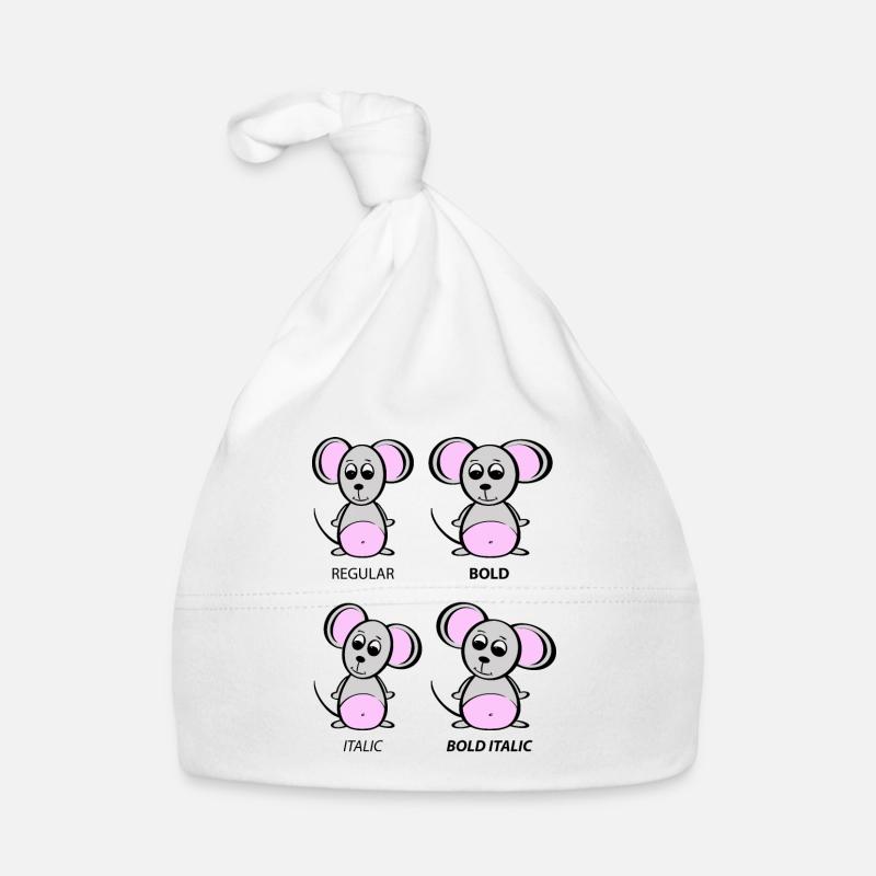 Graphic Designer Mouse - Explication de la typographie Bonnet bio Bébé