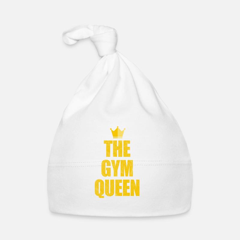 Le gymnase Gym Queen - Bonnet bio Bébé - blanc