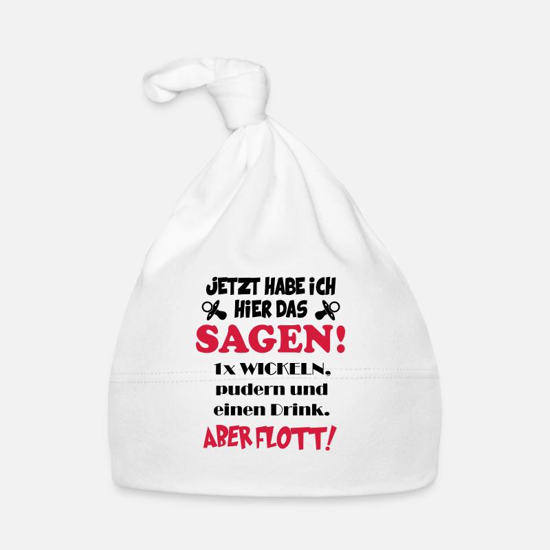 Baby Geburstag Geschenk Sprüche Sagen Spricht Baby Bio-Mütze
