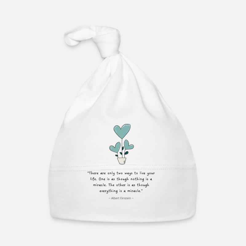 Live life as a miracle Baby Bio-Mütze