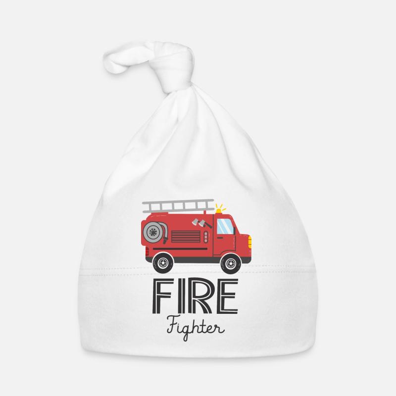 Firefighter Fire Truck Fire Brigade Organic Baby Cap
