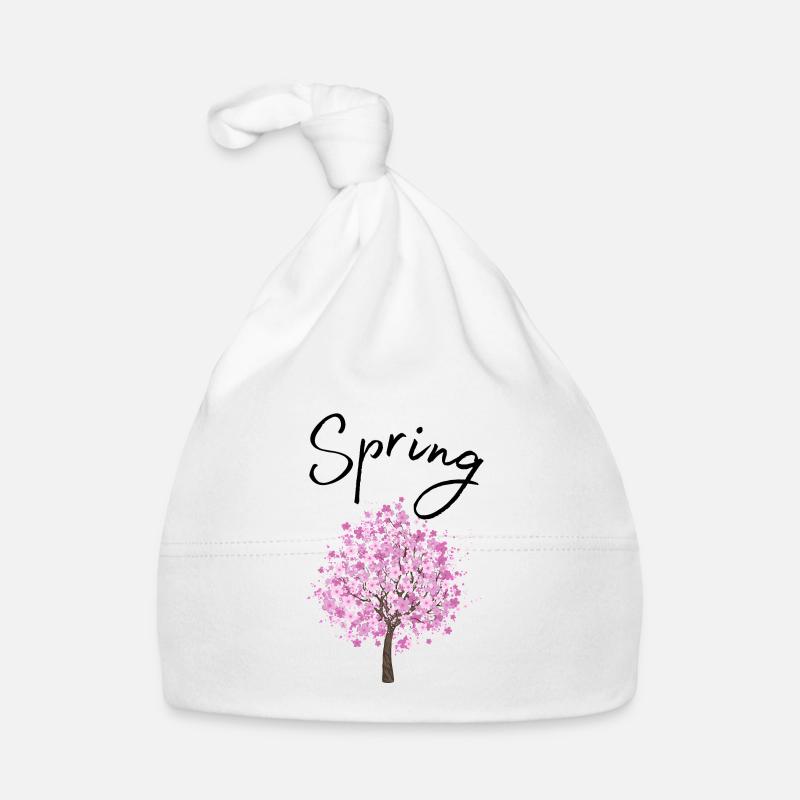 Frühling | Spring | Baum | Blüten | Sonnenschein Baby Bio-Mütze