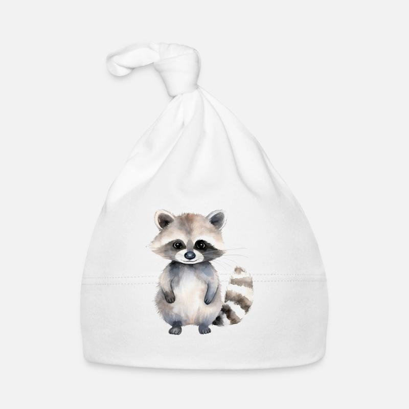 Waschbär Lena Baby Bio-Mütze