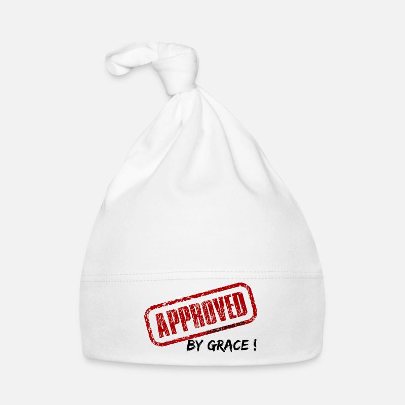 Approuvé par grâce - 2 Cor/10:18 Bonnet bio Bébé