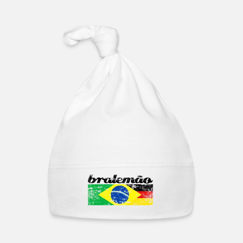 Cœur de drapeau de Bralemão Bonnet bio Bébé