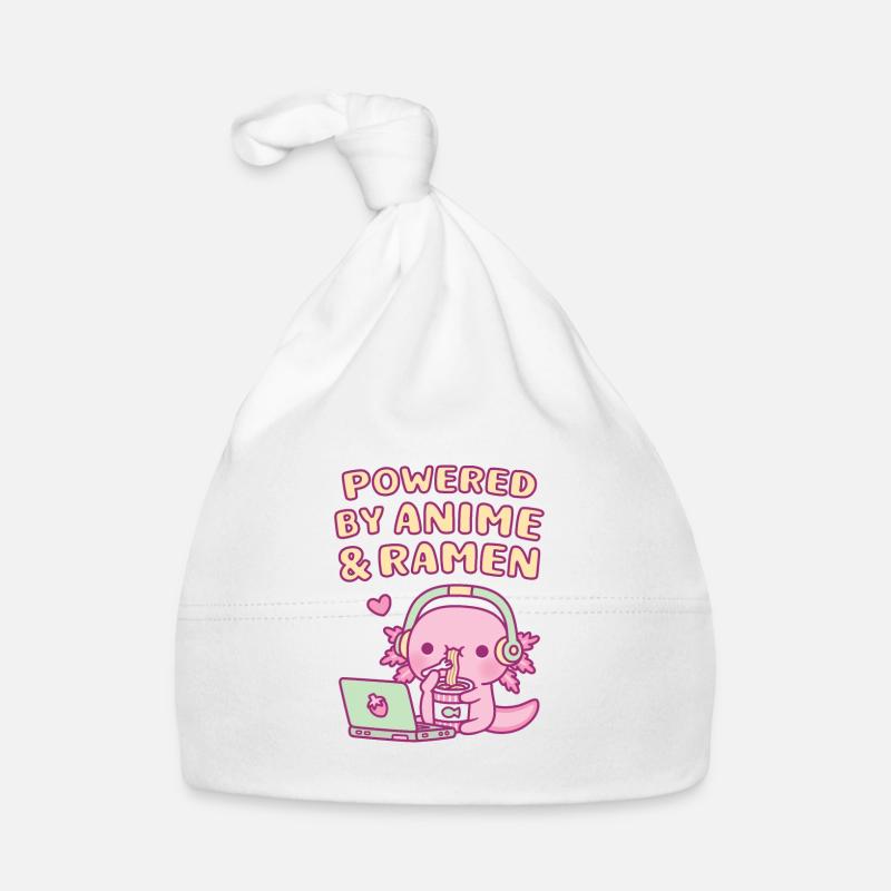 Süßer Axolotl Powered By Anime And Ramen Baby Bio-Mütze